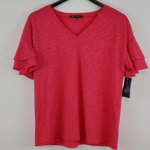 INC Women's V-Neck Blouse
